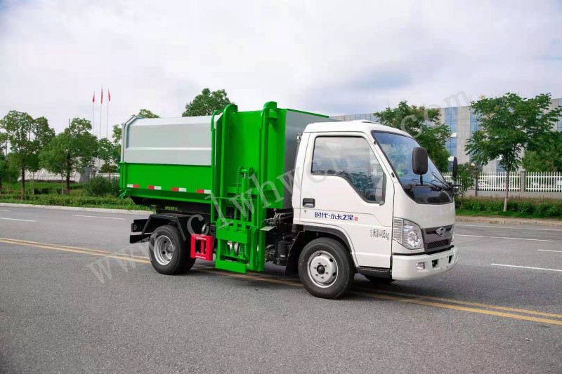 5方掛桶垃圾車價格 福田5方掛桶垃圾車廠家 福田掛桶垃圾車報價